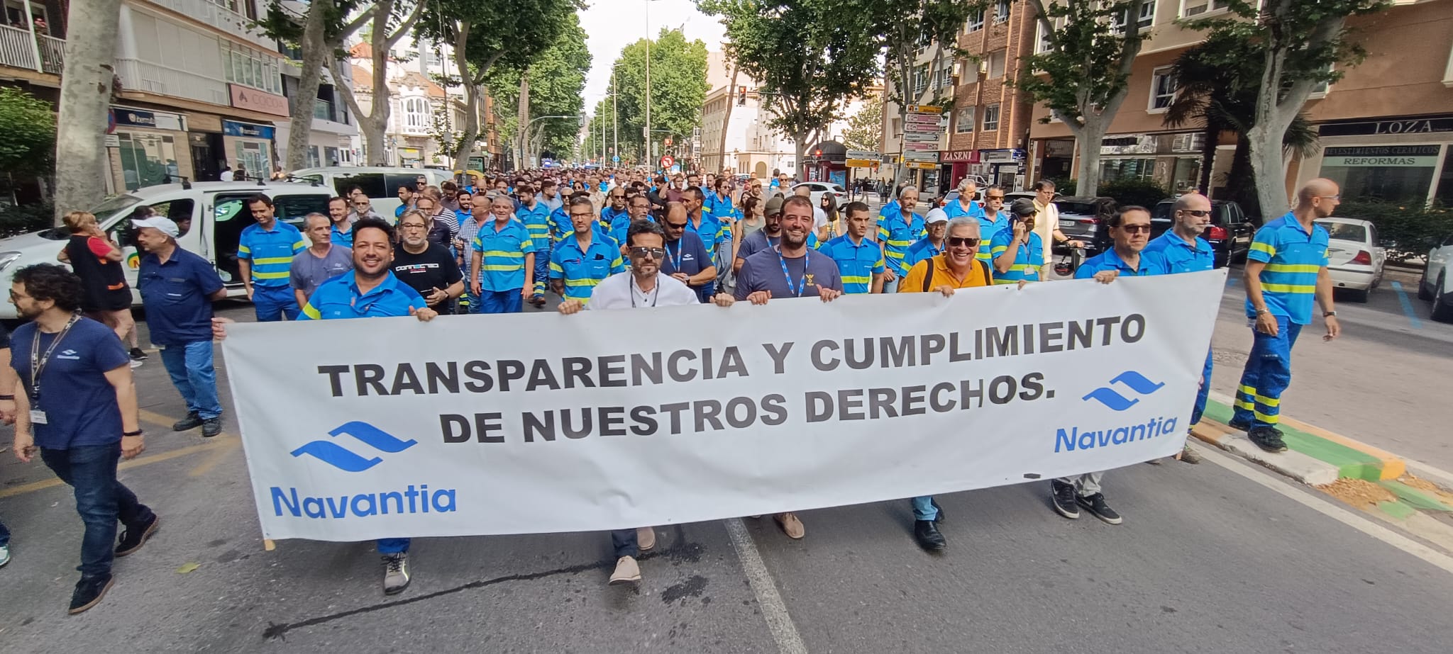 La manifestación de los trabajadores de Navantia, en imágenes