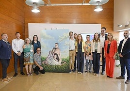 Presentación del cartel del Orgullo 2025 de Murcia, este jueves.