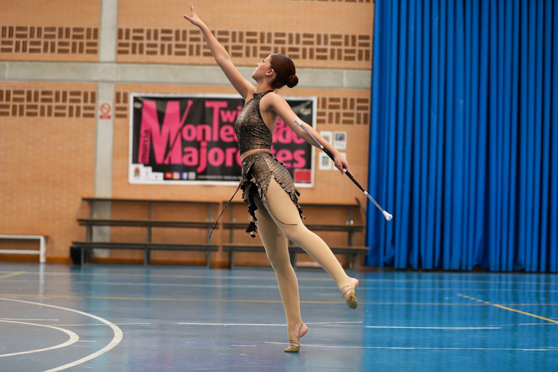 Las &#039;majorettes&#039; de Monteagudo, en imágenes