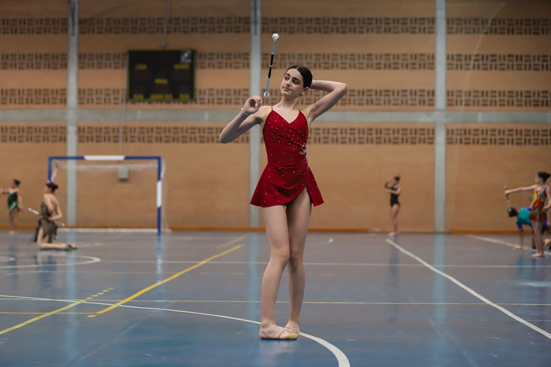 Las &#039;majorettes&#039; de Monteagudo, en imágenes