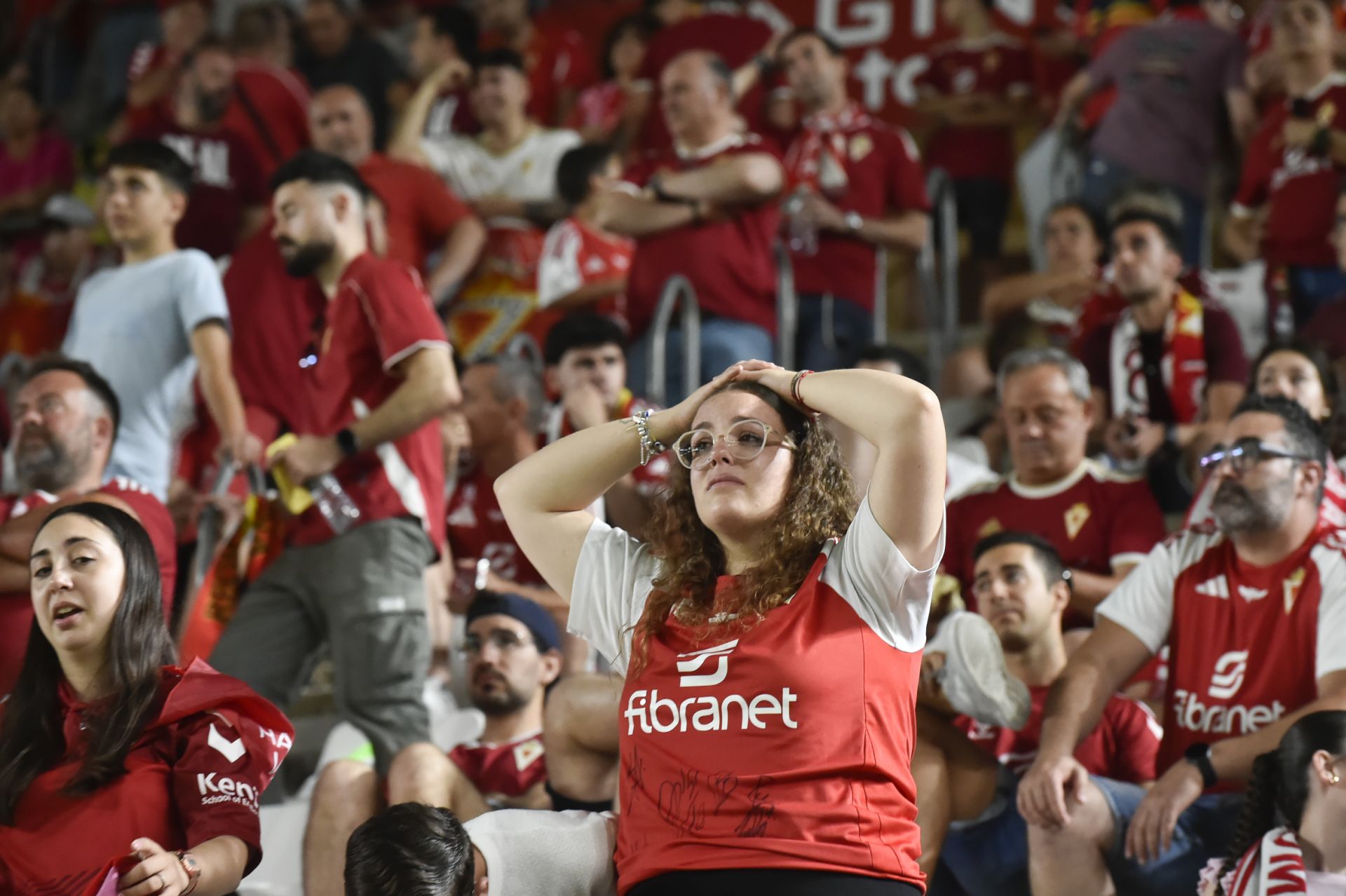 La derrota del Real Murcia frente al Nàstic, en imágenes