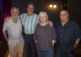 José Siles, Andrés Linares, Fefa Martínez y Pepe Aguilera.