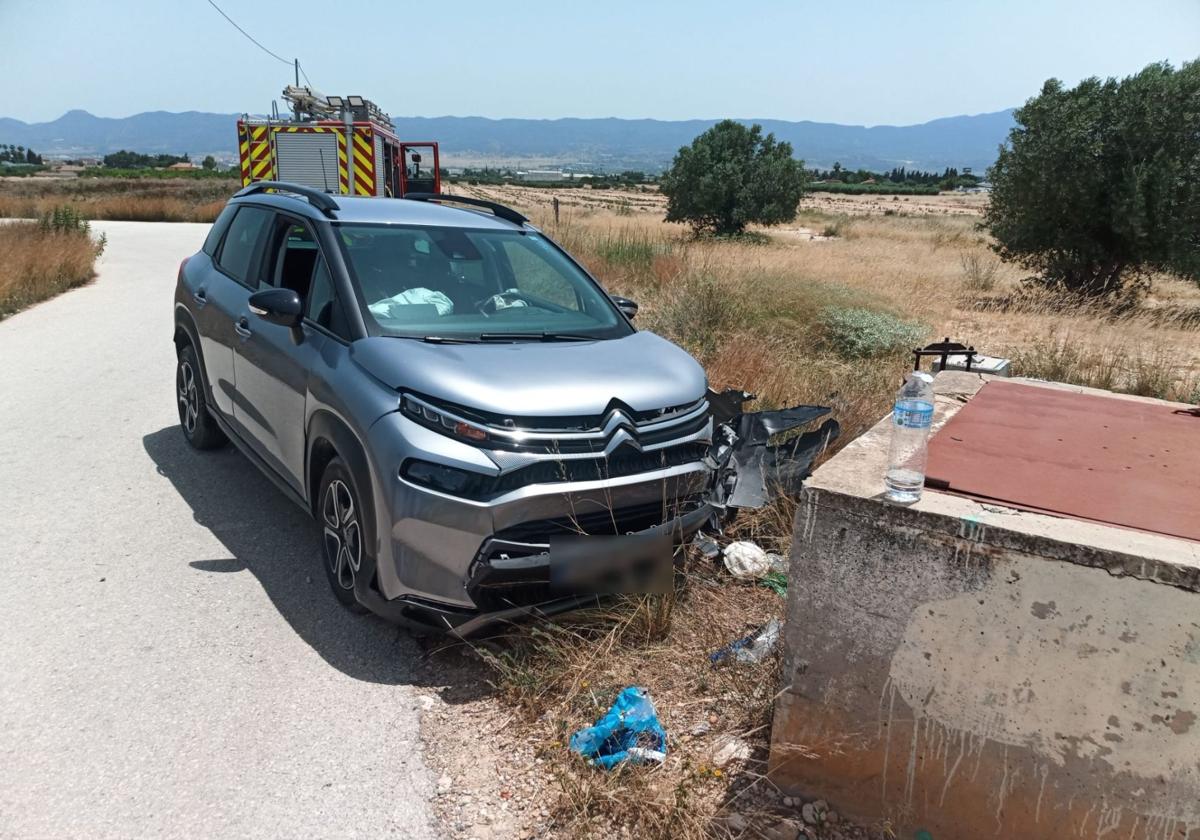 Estado del vehículo tras el accidente.