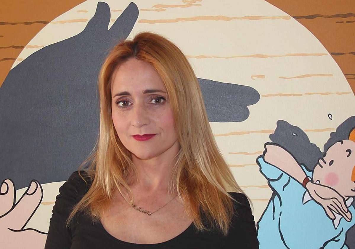 La artista Carmen Cantabella.