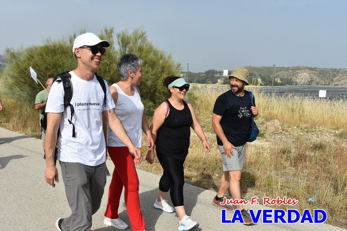Imágenes de la marcha convocada por Plaza Nueva por la conexión ferroviaria con Albacete