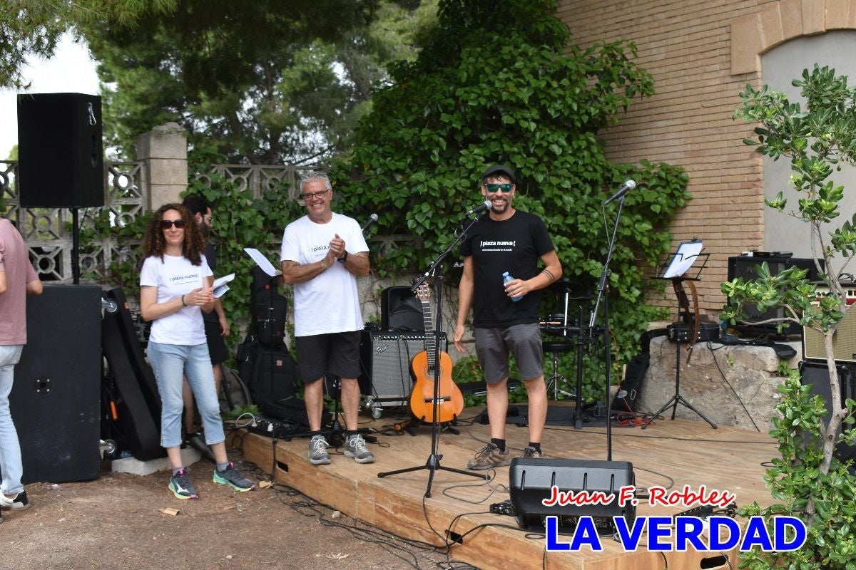 Imágenes de la marcha convocada por Plaza Nueva por la conexión ferroviaria con Albacete