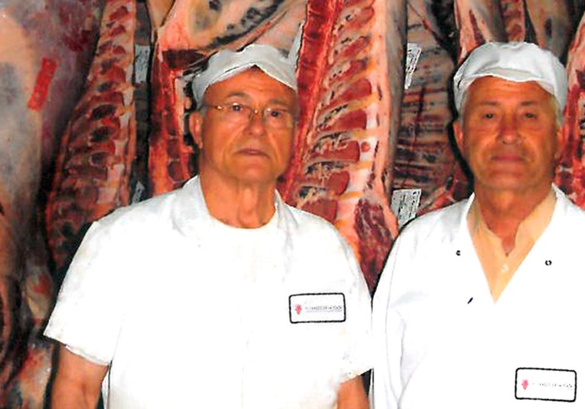 Los hermanos Juan y Miguel Garre, emprendedores de la industria cárnica en Murcia.