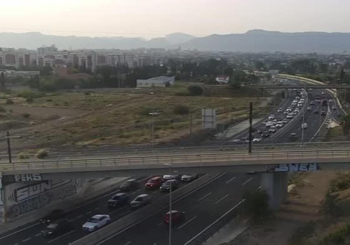 La autovía A-30, este lunes.