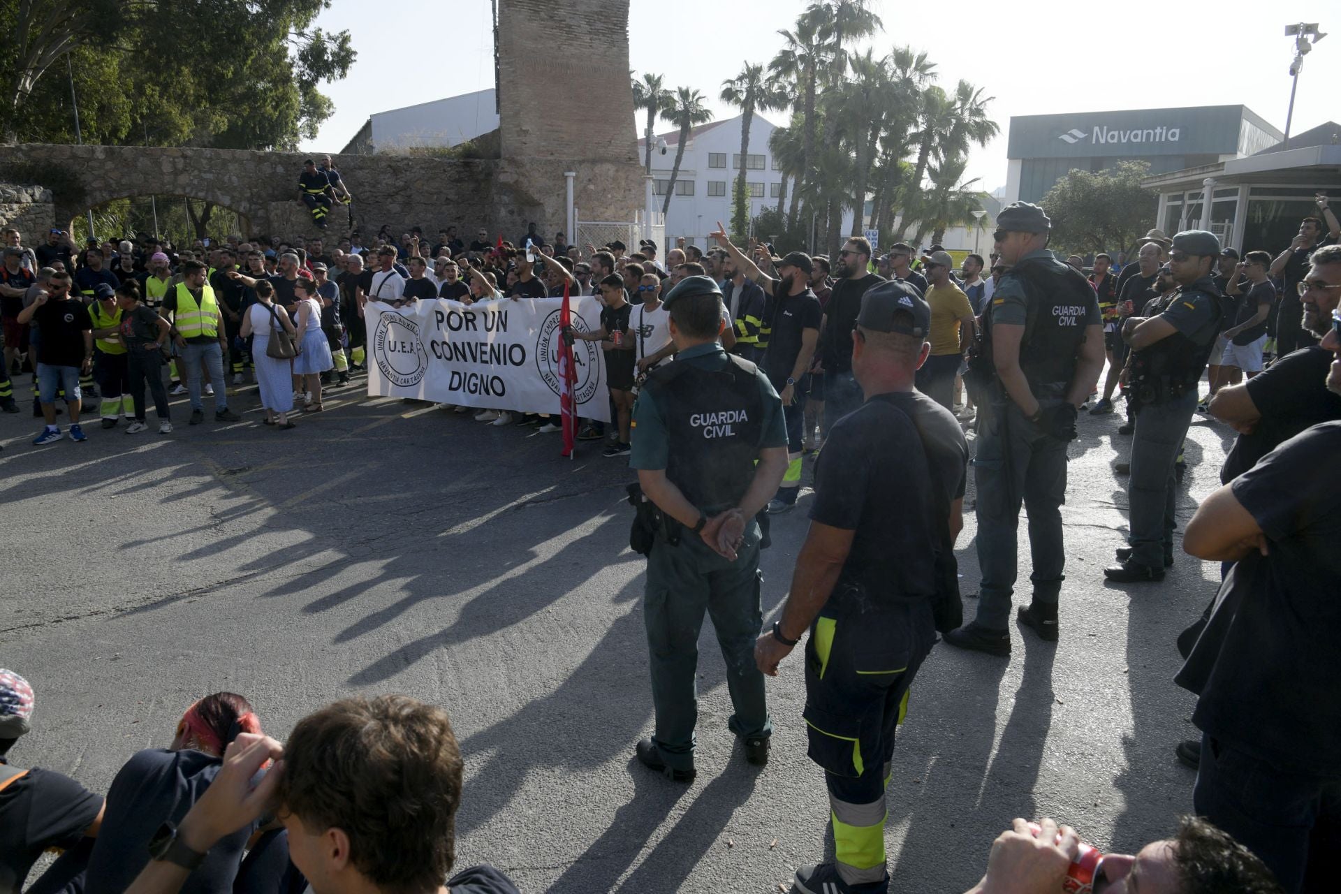 En imágenes, la huelga de los trabajadores de Navantia en Cartagena