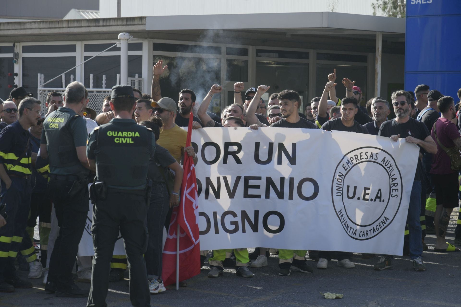 En imágenes, la huelga de los trabajadores de Navantia en Cartagena