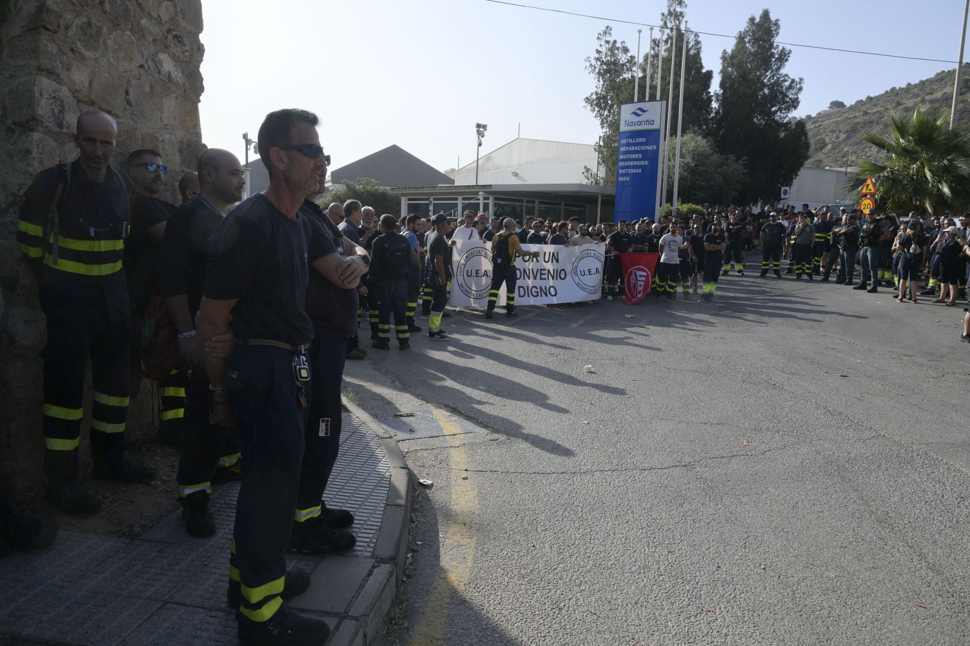 En imágenes, la huelga de los trabajadores de Navantia en Cartagena