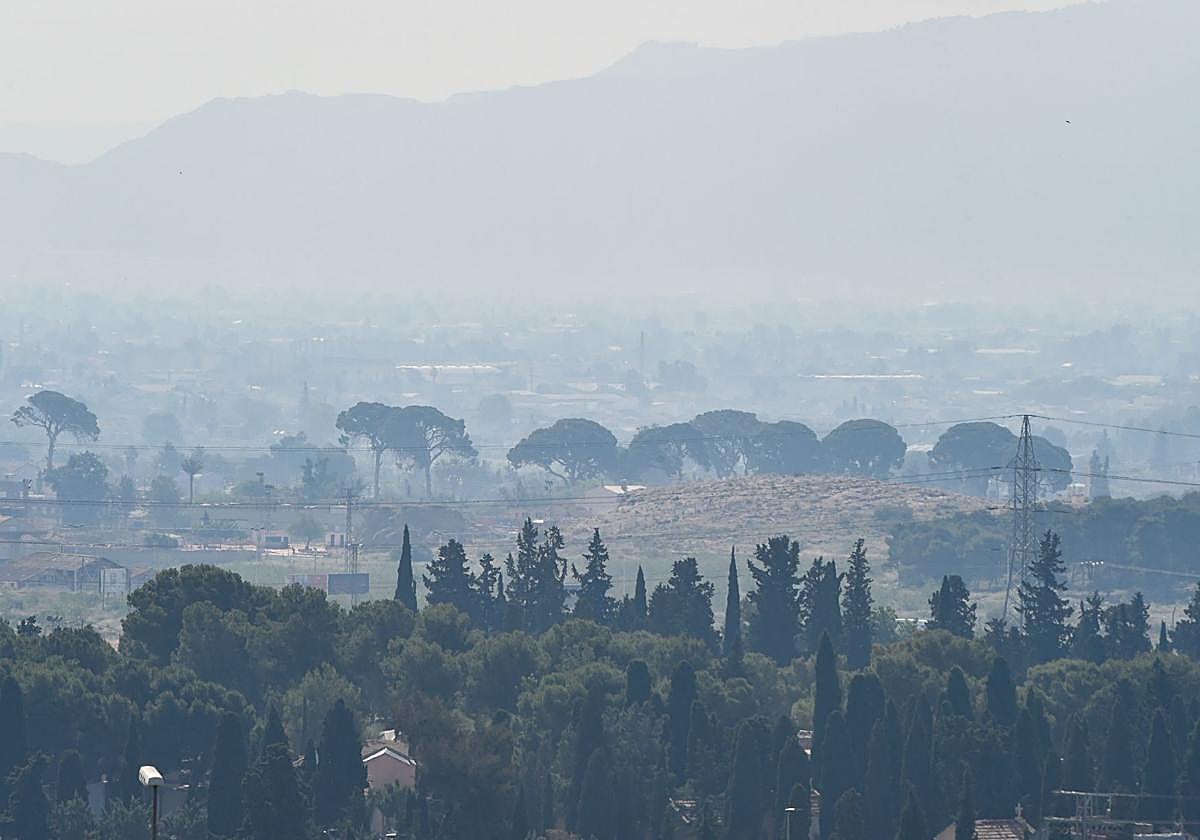Polvo sahariano en la Región de Murcia, en una imagen de archivo.