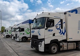 Cabeza tractora camión.