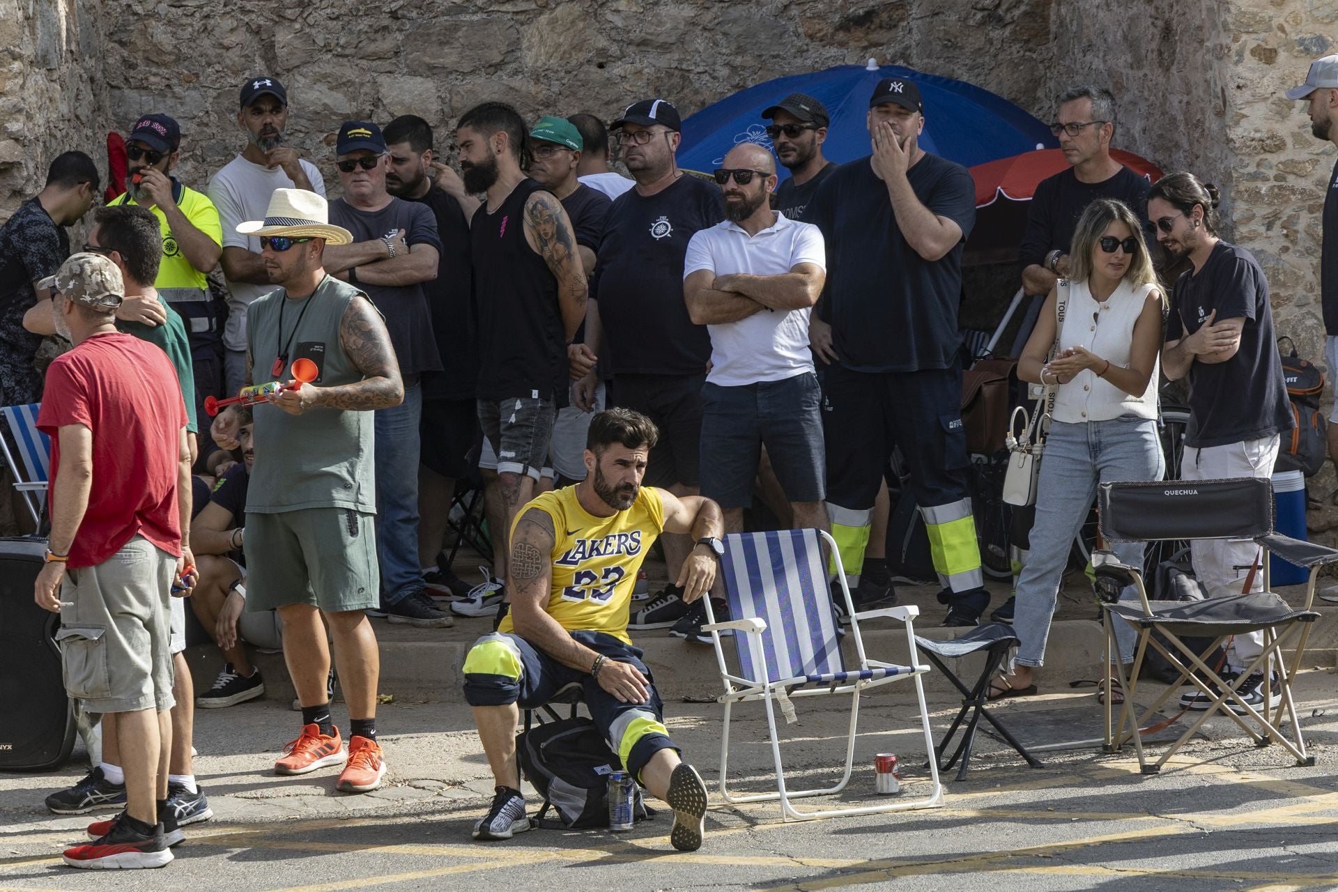 La protesta de los trabajadores de Navantia, en imágenes