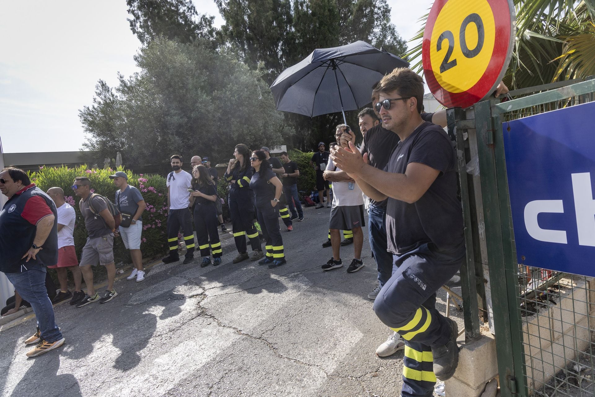 La protesta de los trabajadores de Navantia, en imágenes