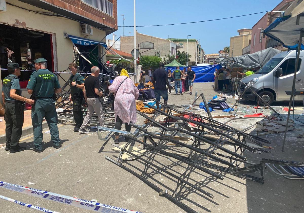 Una explosión de gas en un bar de Lo Pagán deja 17 heridos, dos de ellos muy graves
