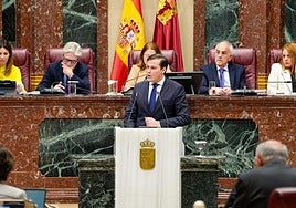 El diputado regional de Vox Ignacio Arcas en la Asamblea.