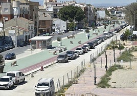 Uno de los tramos que se convertirán en un jardín y zona peatonal tras las obras.