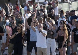 El público en el festival, a primera hora de la tarde.