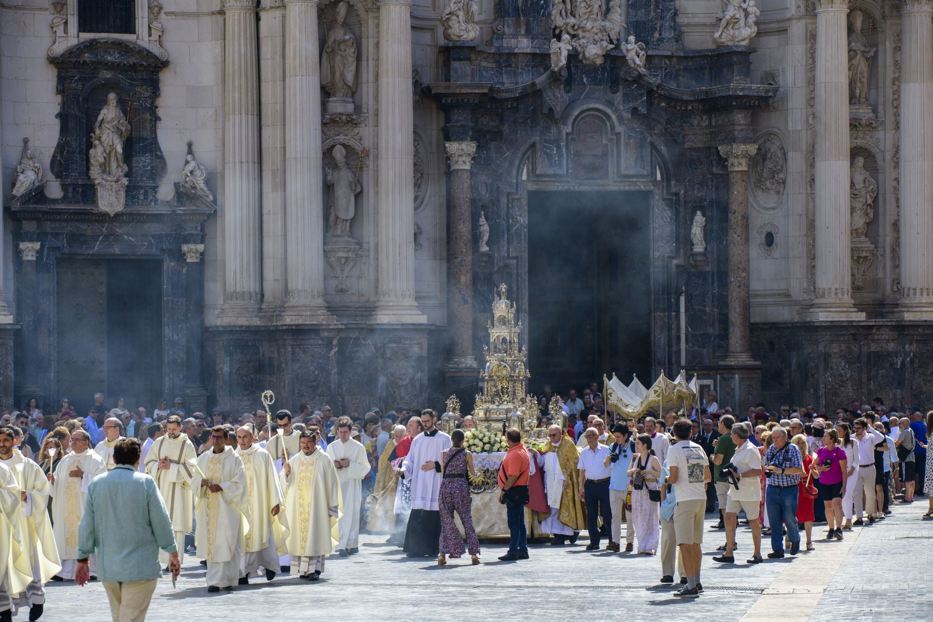 La procesión del Corpus Christi de Murcia, en imágenes