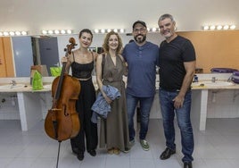 María Montes, Sol Otón, Borja Niso y Fran González