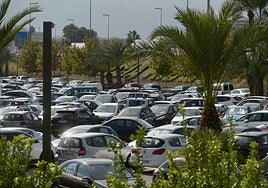 Aparcamiento disuasorio del Malecón en una imagen de archivo.