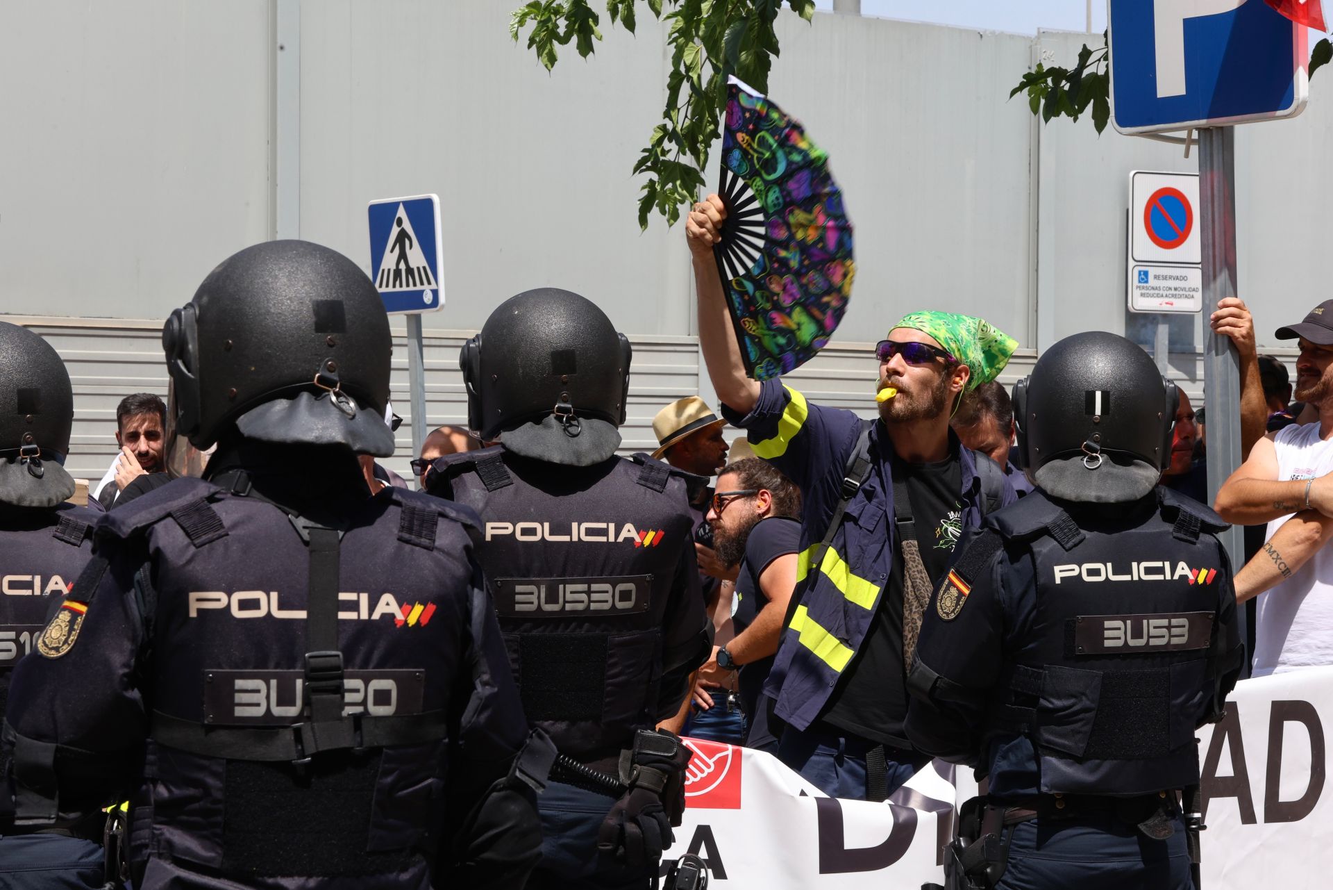 La protesta de los trabajadores de Navantia en la Fremm, en imágenes