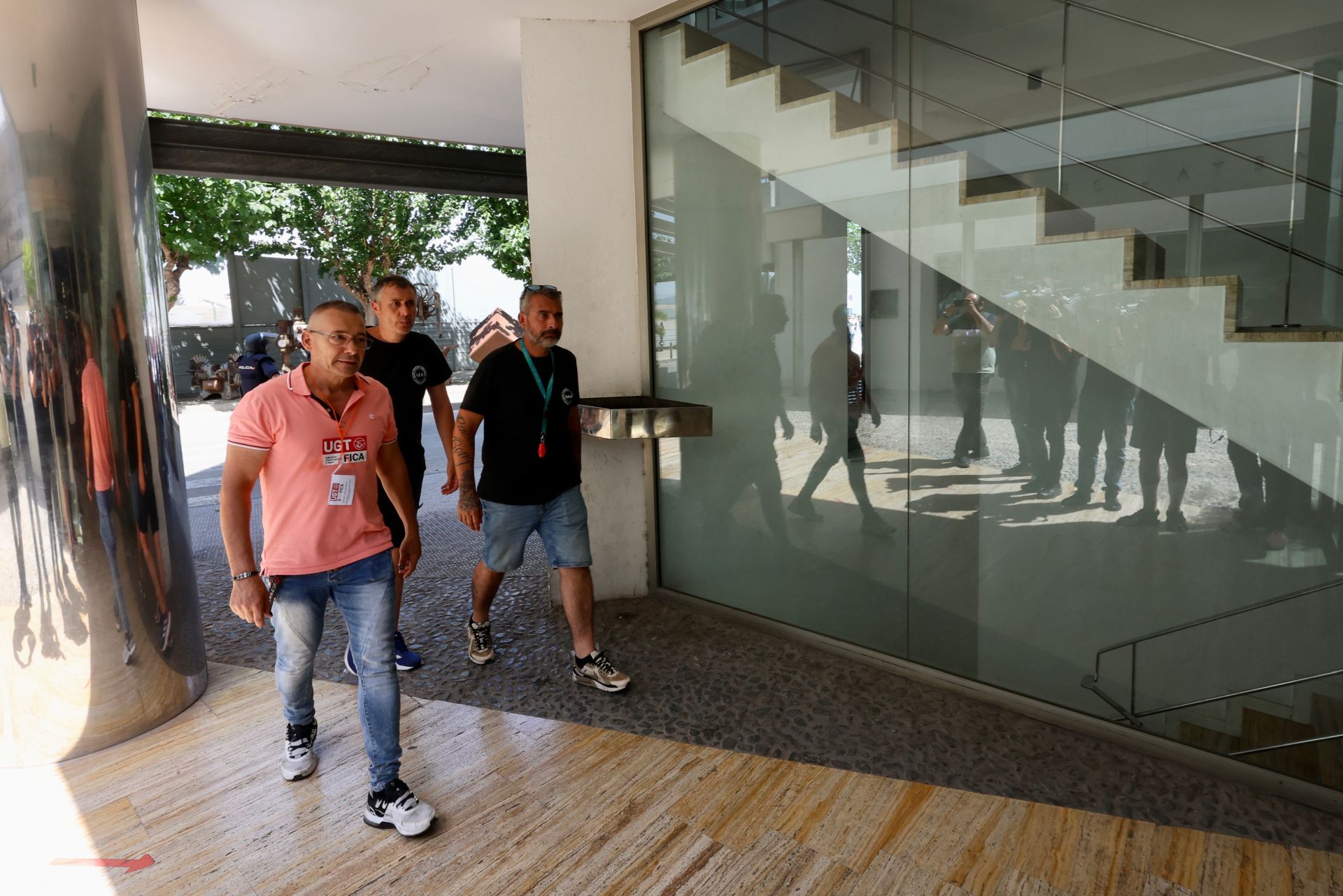 La protesta de los trabajadores de Navantia en la Fremm, en imágenes