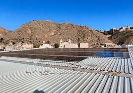 Imagen de archivo de las placas socales en el Palacio del Agua.