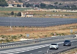 Planta solar al sur de Murcia en una imagen de archivo.