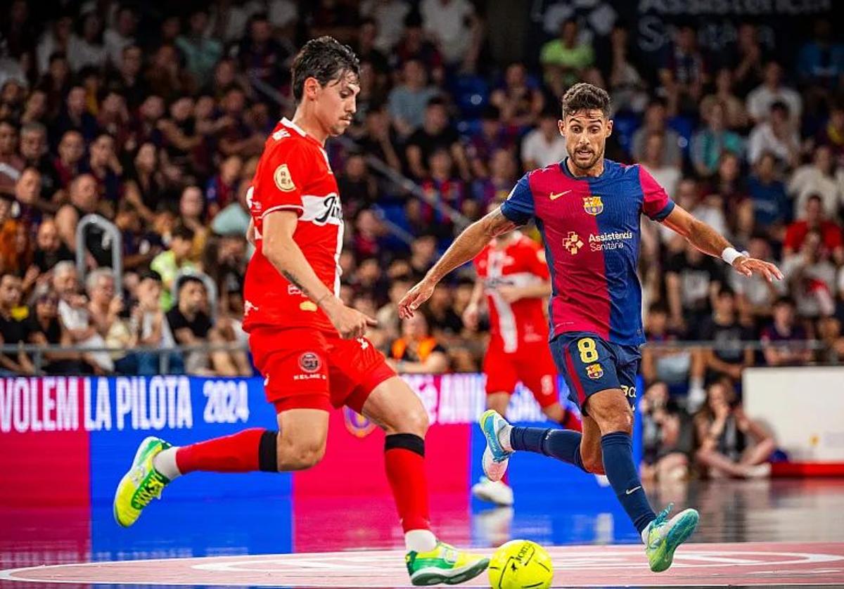 Motta y Adolfo, en el segundo partido de la final.