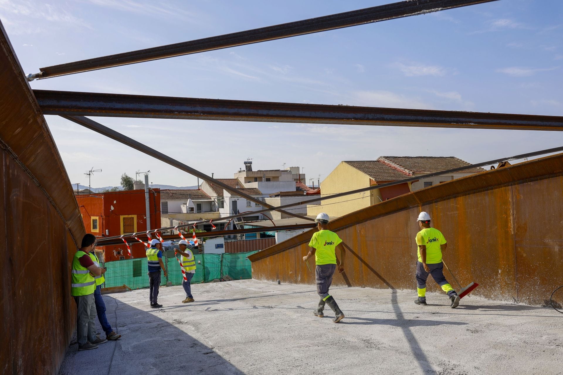 Las obras del puente de El Raal de Murcia, en imágenes
