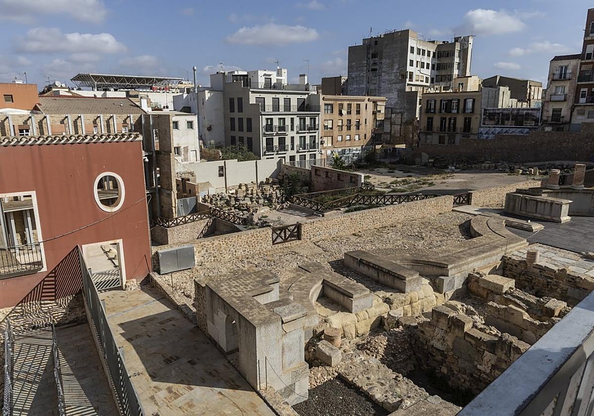 Imagen de la zona en la que se encontraban los jardines posteriores a la escena.