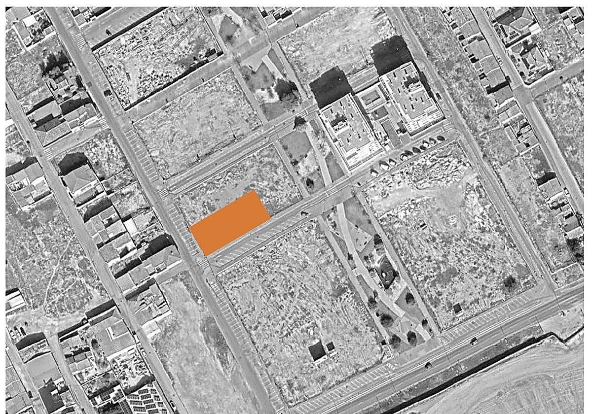 Imagen de la parcela en la que se levantará el edificio.