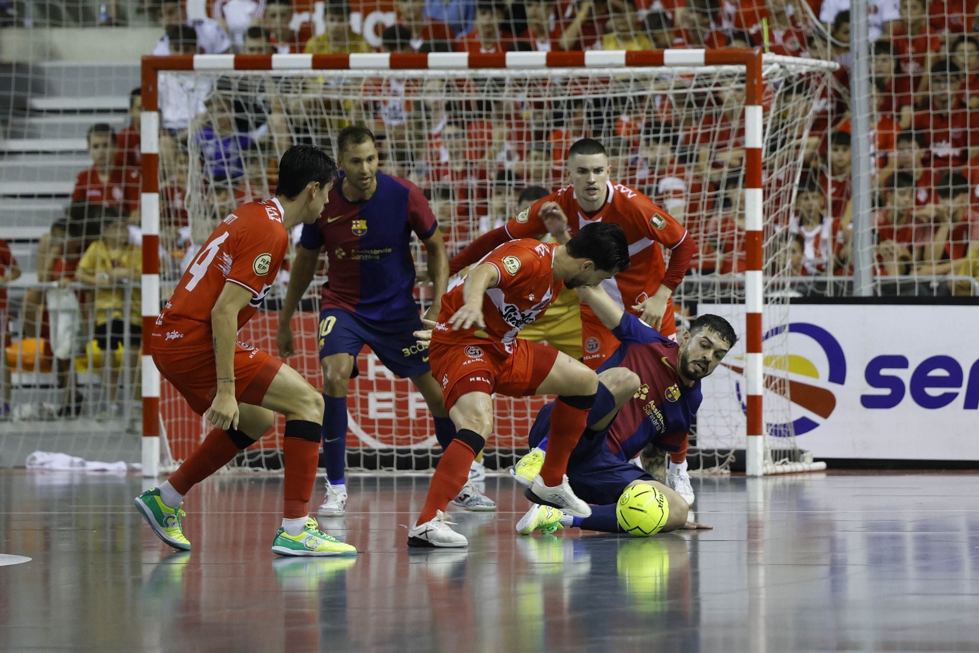 La victoria del Jimbee ante el Barcelona, en imágenes