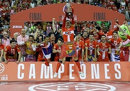 La victoria del Jimbee ante el Barcelona, en imágenes