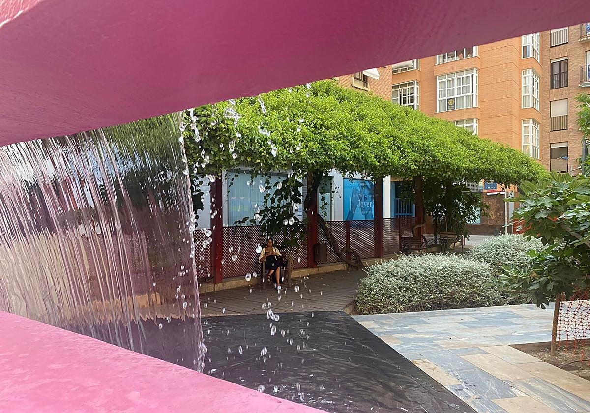 La plaza Pintor José María Falgas de Murcia.