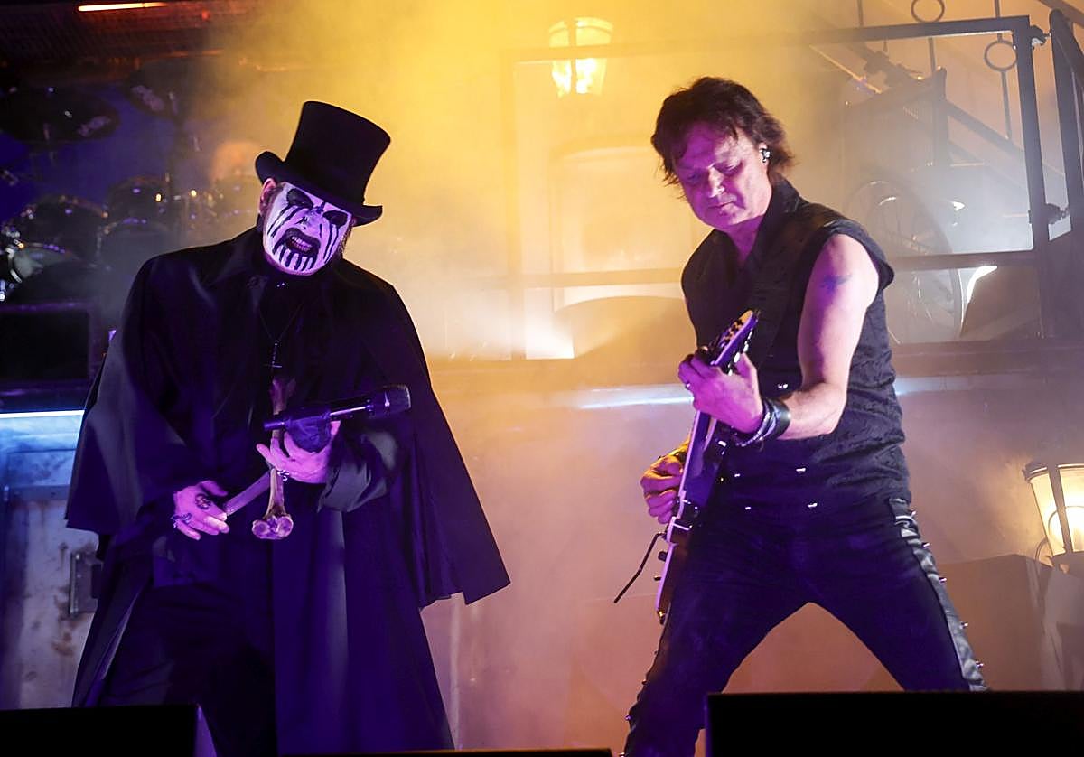 King Diamond durante su actuación en el Rock Imperium.