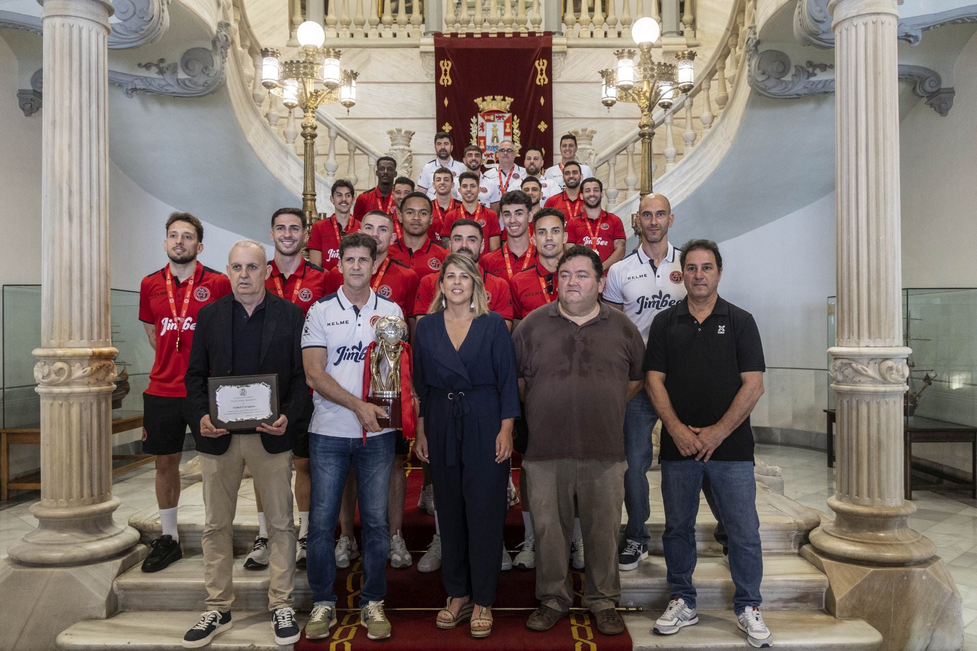 Recepción en el Ayuntamiento de Cartagena al Jimbee campeón, en imágenes