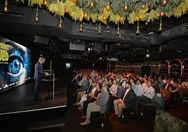El consejero Luis Alberto Marín durante su intervención en la pasada edición de los Premios Web, celebrada en Odiseo.