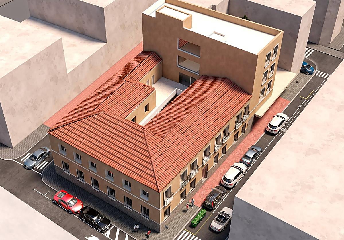 Recreación de la rehabilitación del parvulario de La Purísima.