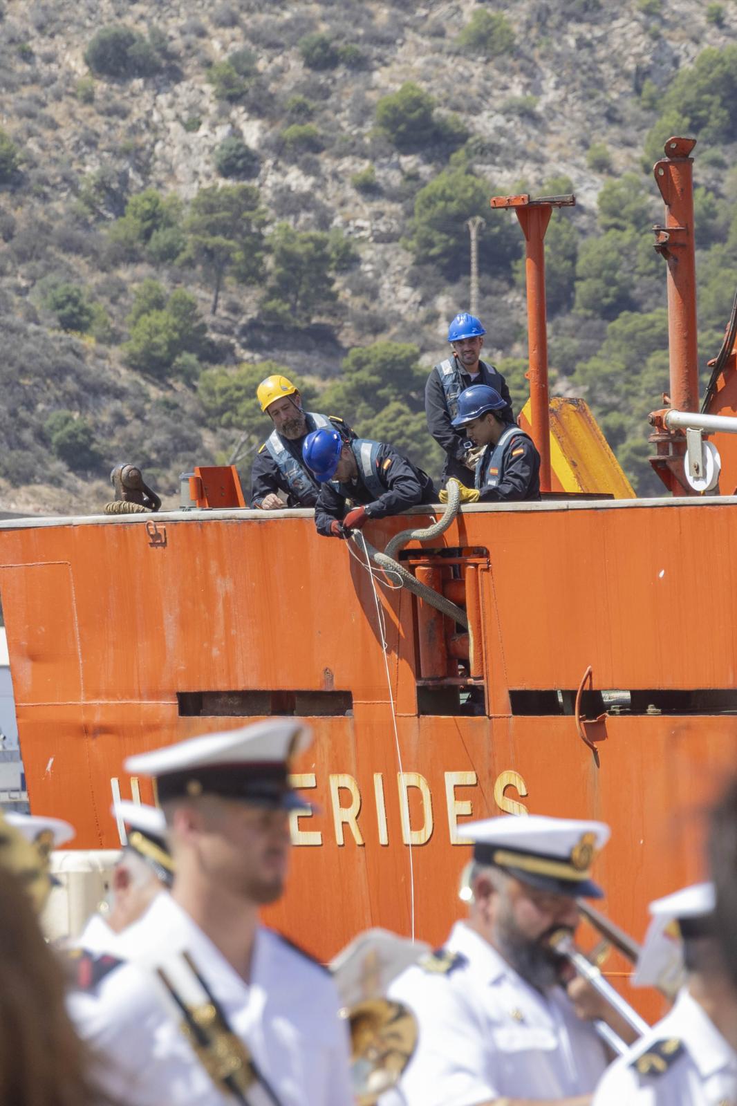 El regreso del Hespérides a Cartagena, en imágenes