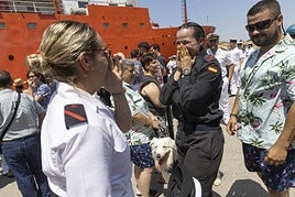 El regreso del Hespérides a Cartagena, en imágenes