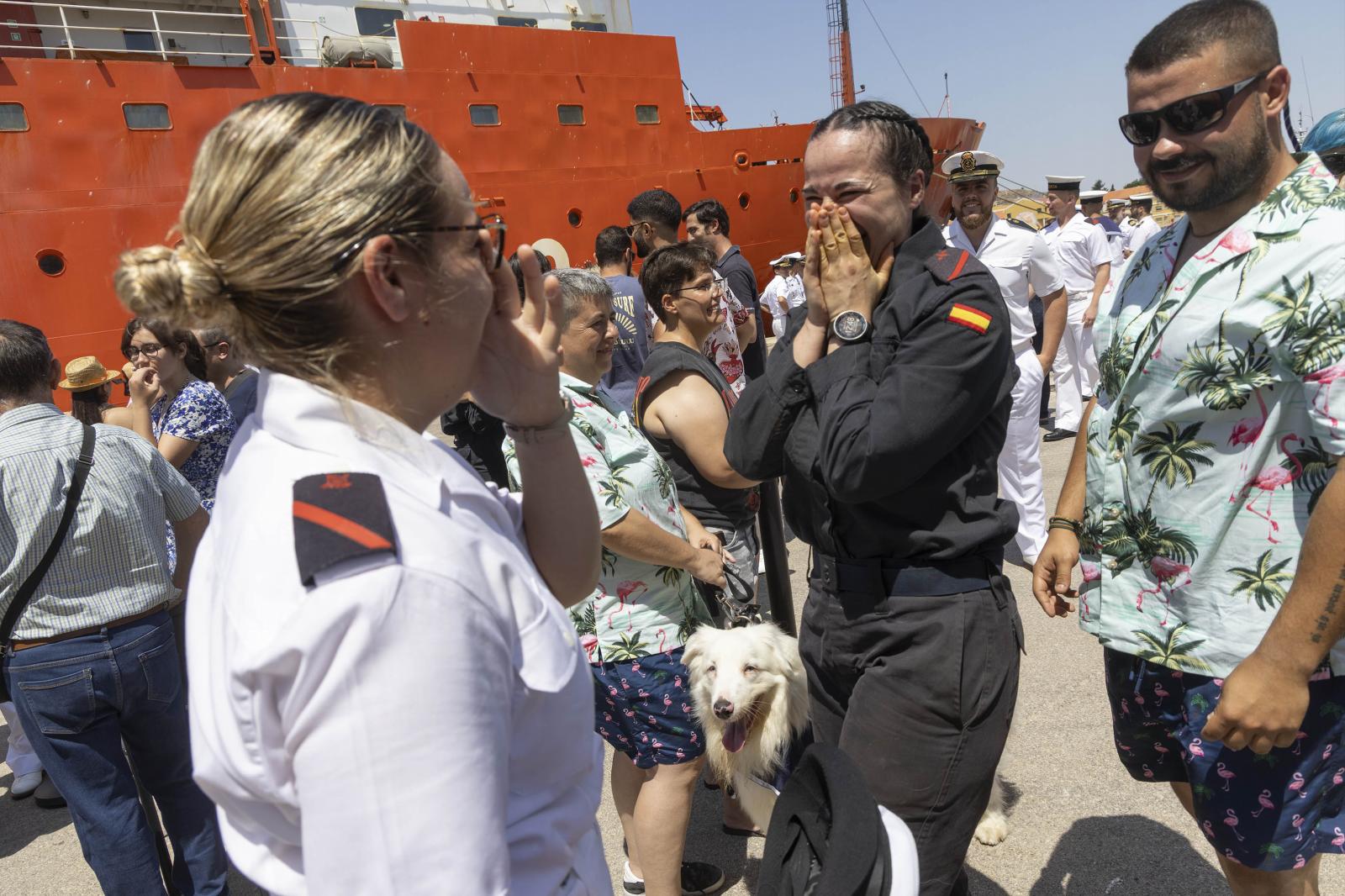 El regreso del Hespérides a Cartagena, en imágenes