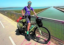 Esteban en Frontignan, en Francia, camino de Orihuela.