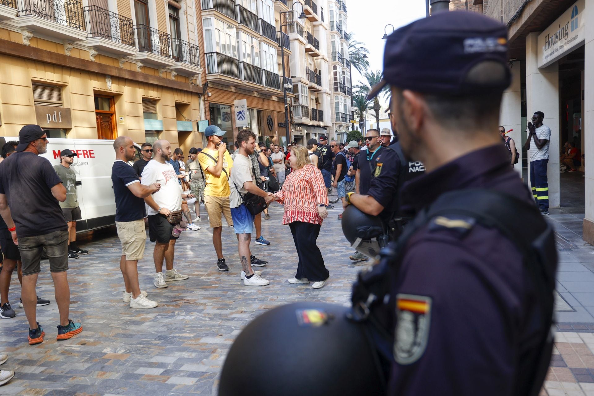 La protesta de los trabajadores de Navantia en Cartagena, en imágenes