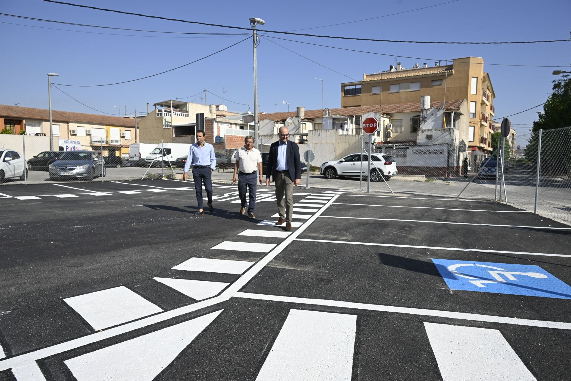 La inauguración del aparcamiento de Puebla de Soto, en imágenes