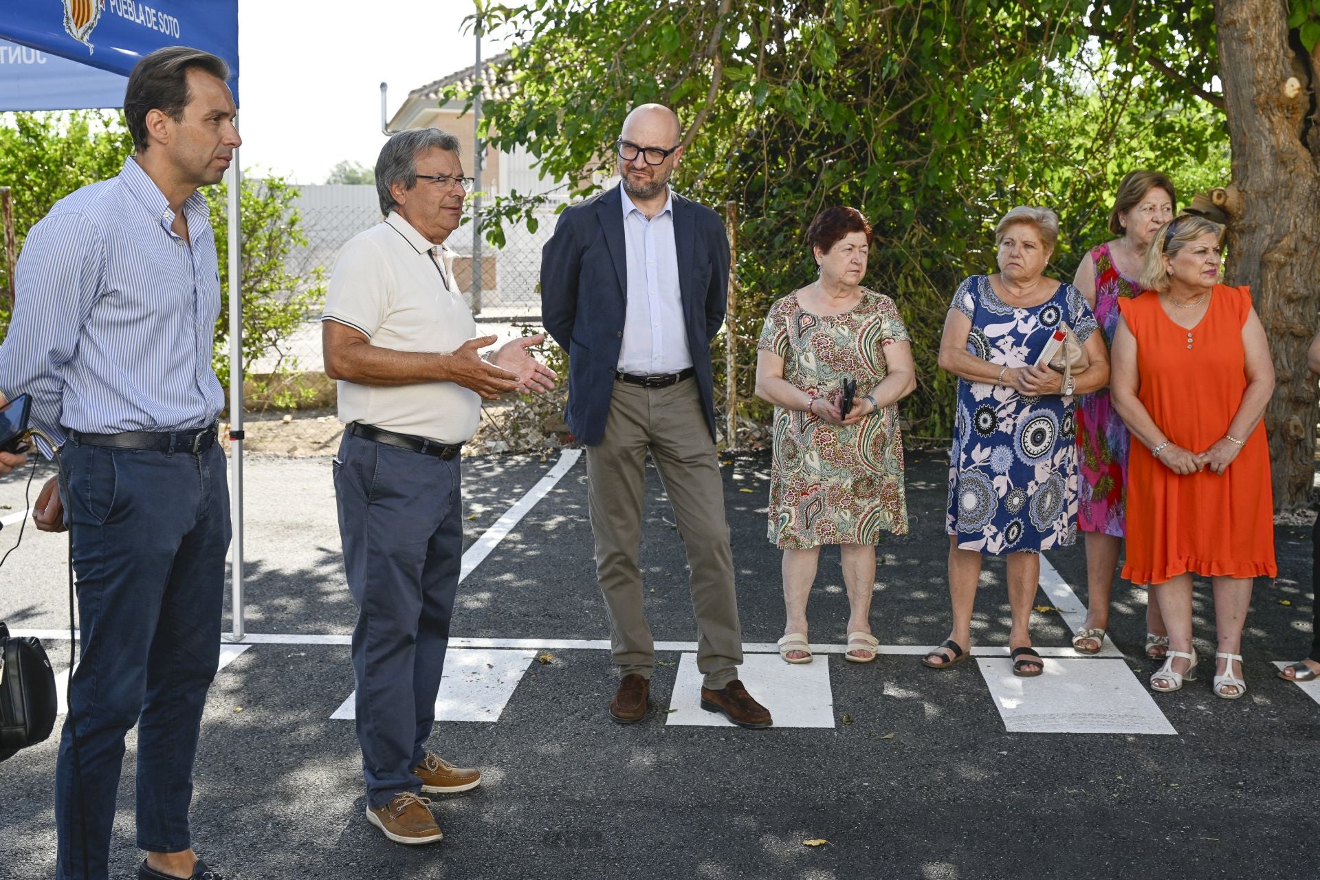 La inauguración del aparcamiento de Puebla de Soto, en imágenes