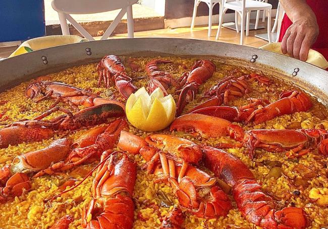 La mar en la mesa de El Cubano.