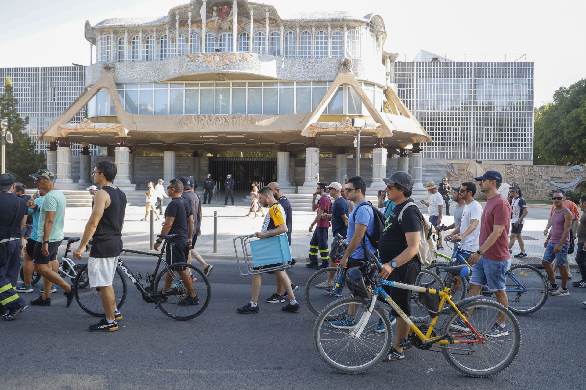 La manifestación de los trabajadores de Navantia, en imágenes